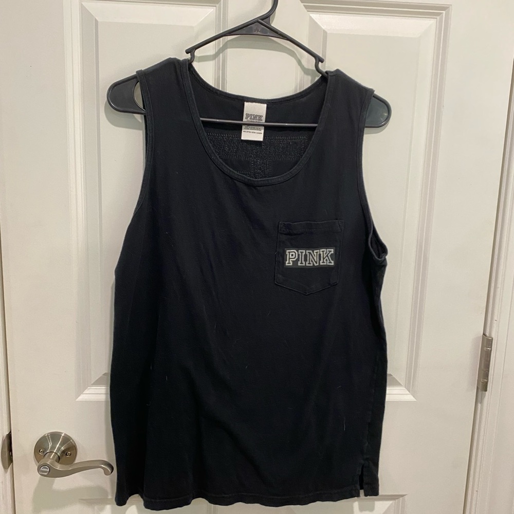 VS Pink Sequined Tank Top
